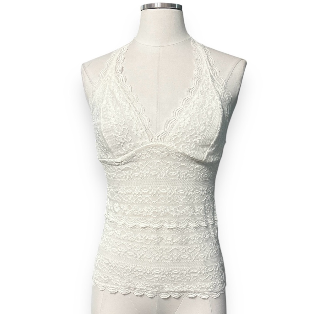 COSABELLA Ivory Lace Halter Camisole - Picture 8 of 8